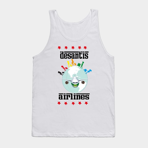 desantis airlines tee shirt Tank Top by ARTA-ARTS-DESIGNS